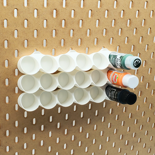 2oz/59mL Angled Paint Rack, 6 Spot | SKADIS Pegboard Compatible