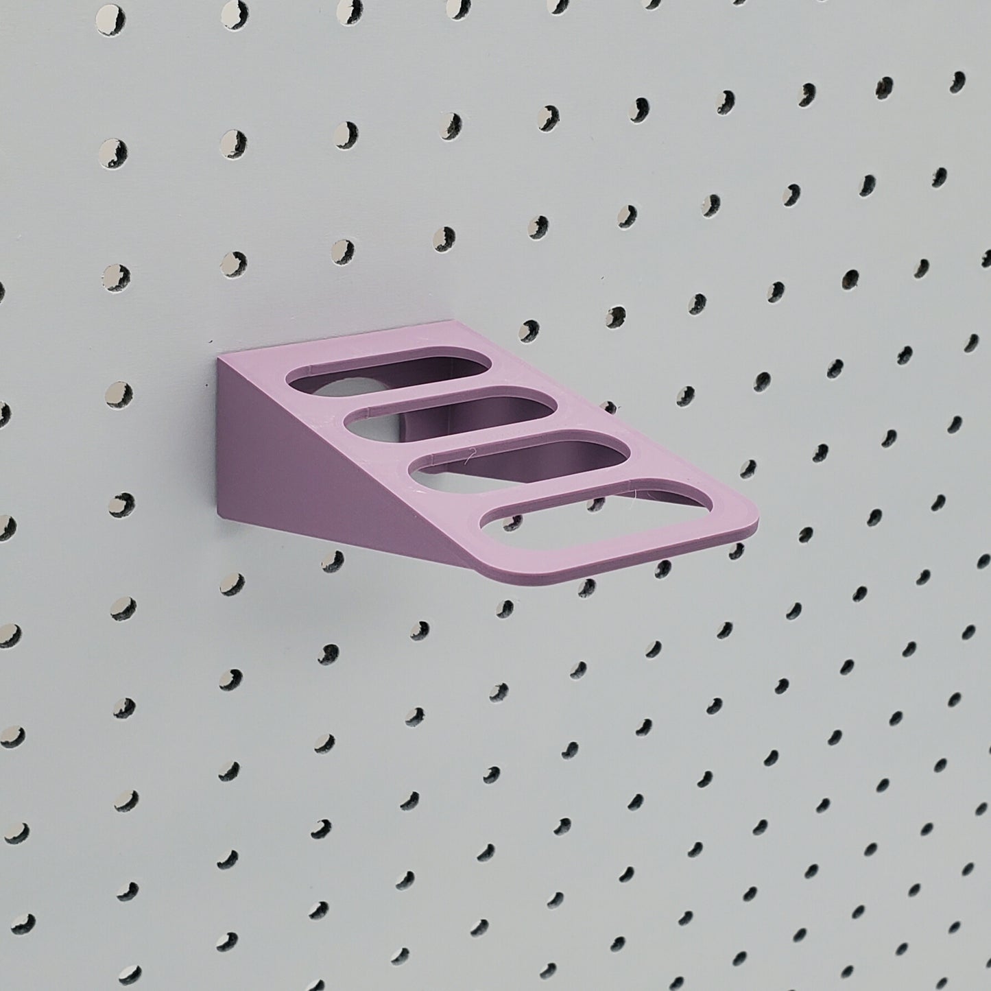 4 Slot Scissors/Plier Holder | 1/4" Pegboard Compatible