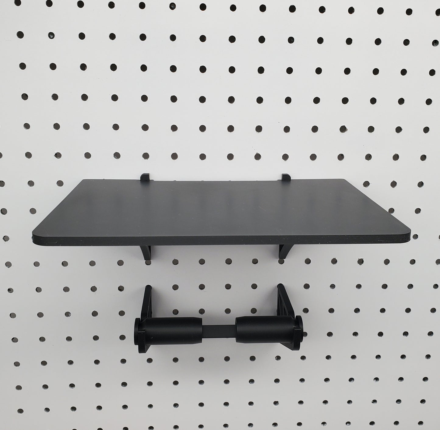 Thermal Label Printer Shelf | Optional Label Fan-Fold or Roll Holder | 1/4" Compatible