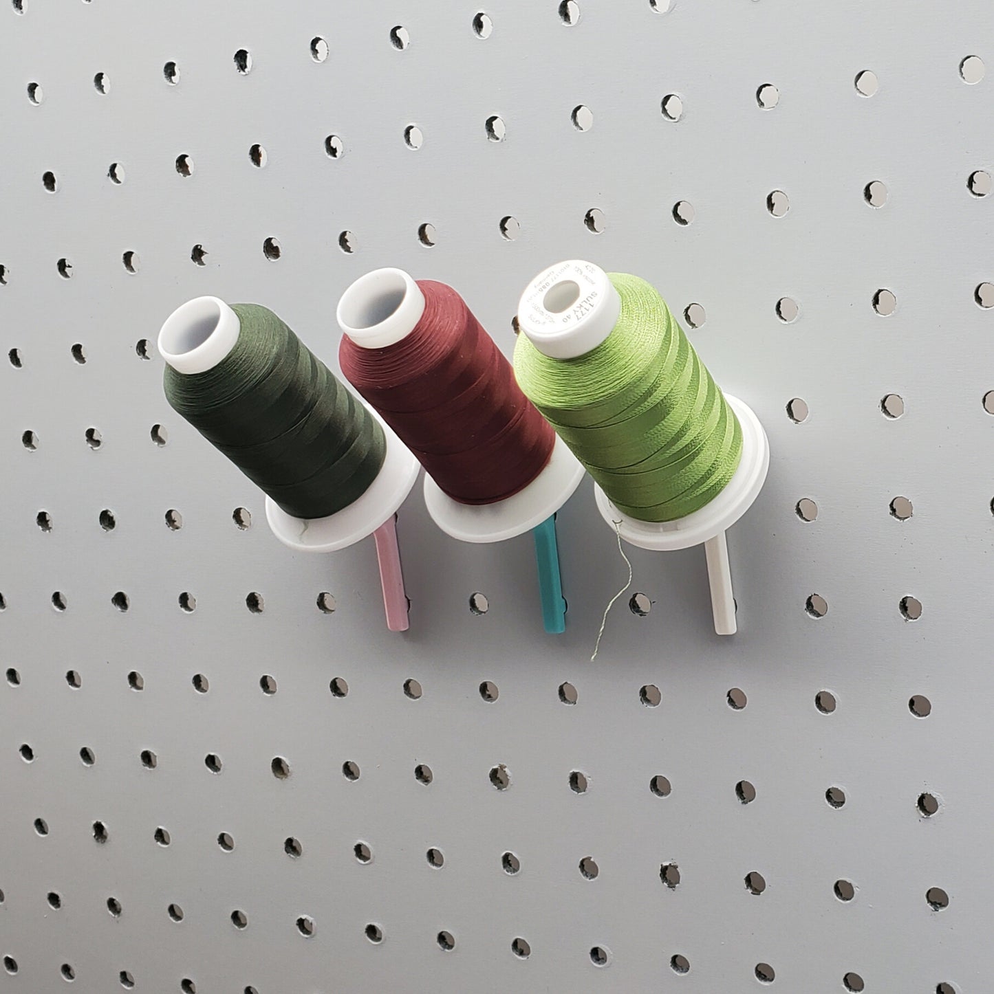 10pack 3" Angle Spool Hook | 1/4" Pegboard