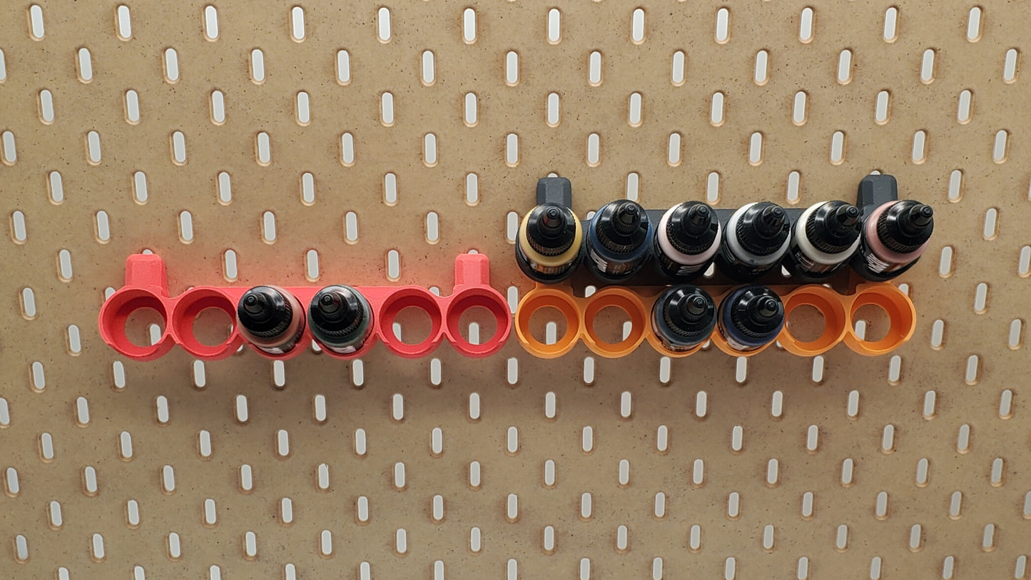 Pro Acryl Angled 22mL Paint Rack, 6 Spot | SKADIS Pegboard Compatible