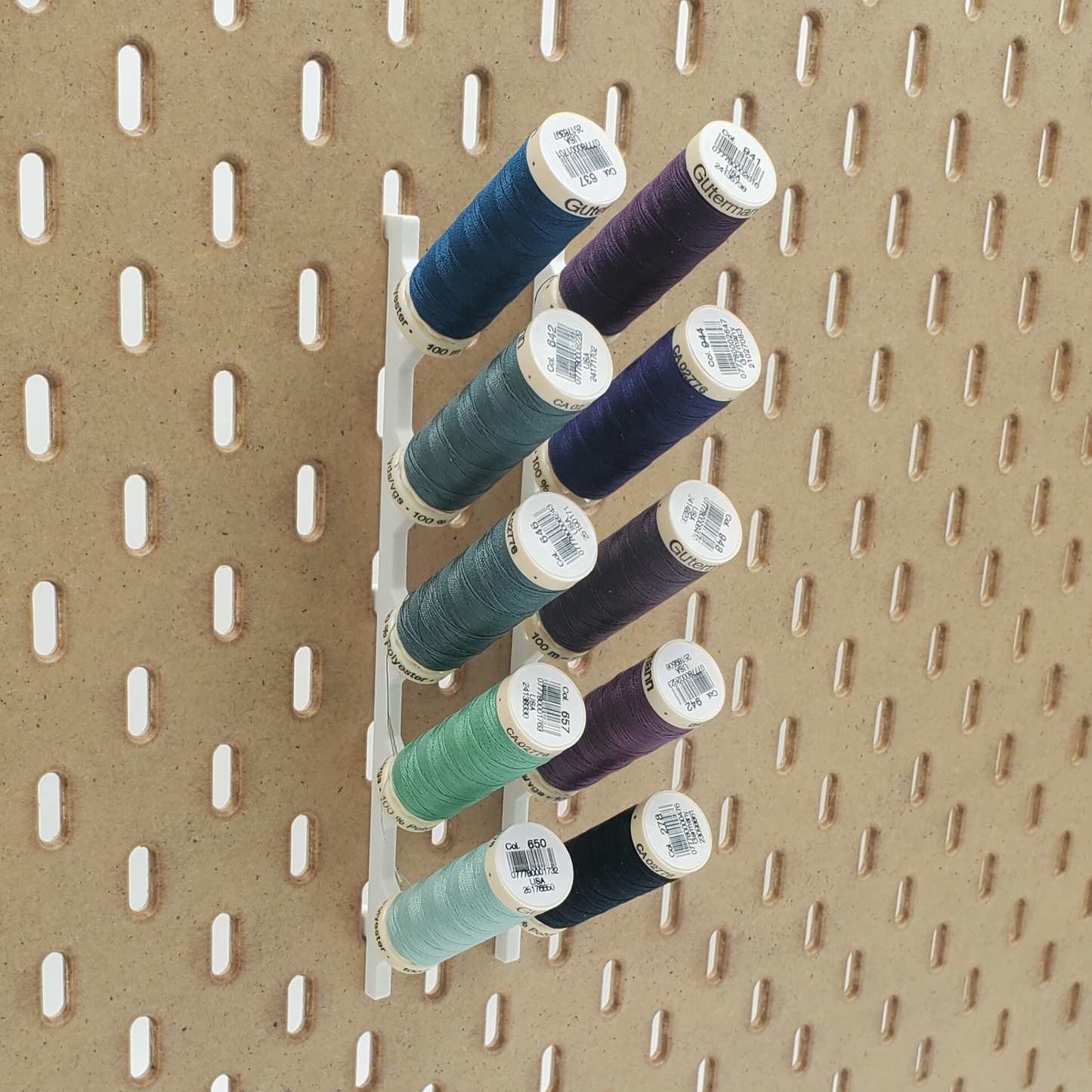 5 Spot Thread Display, SKADIS Pegboard | *Max 26mm*