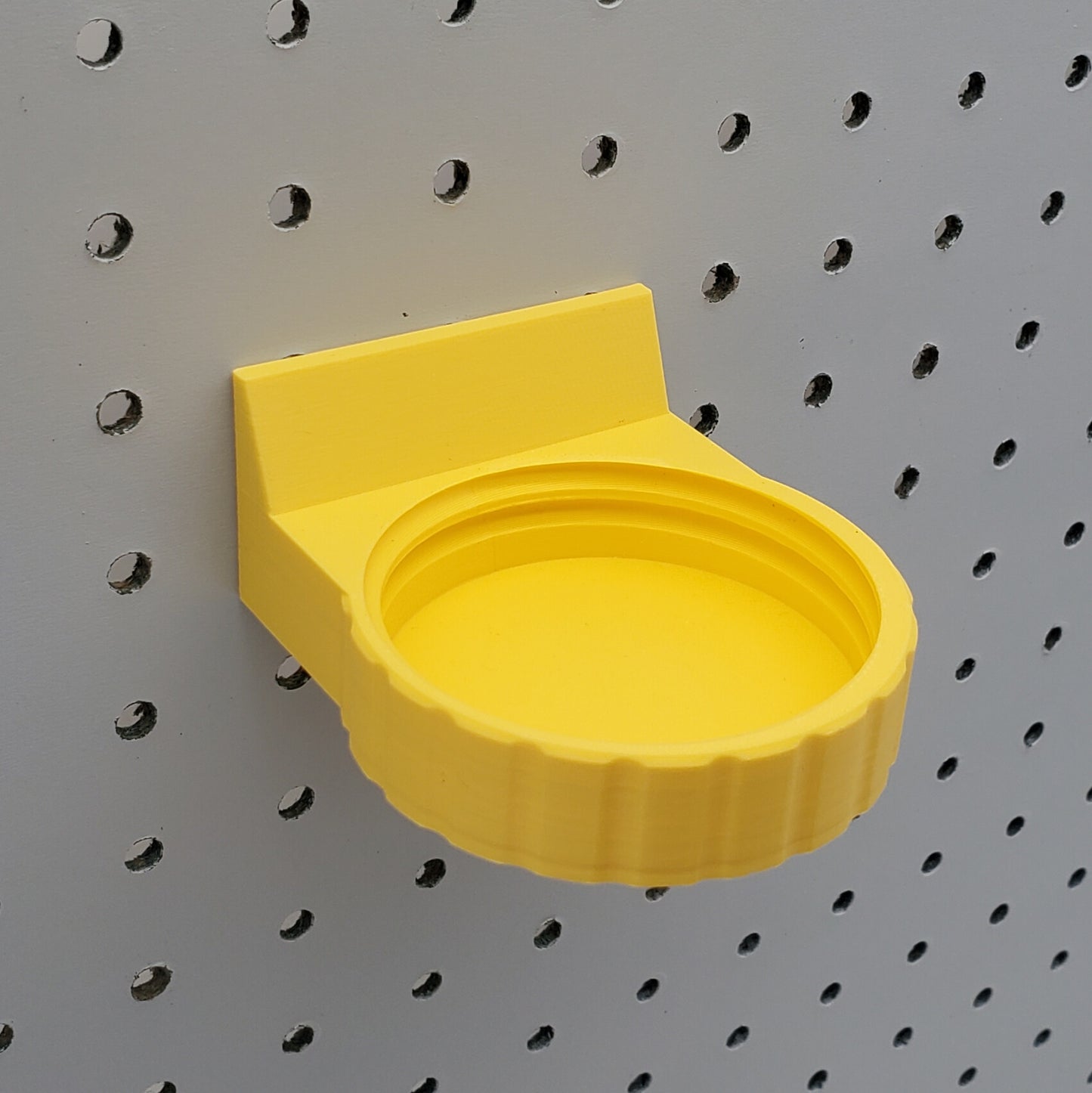 Mason Jar Pegboard Adapter | 1/4" Pegboard Compatible