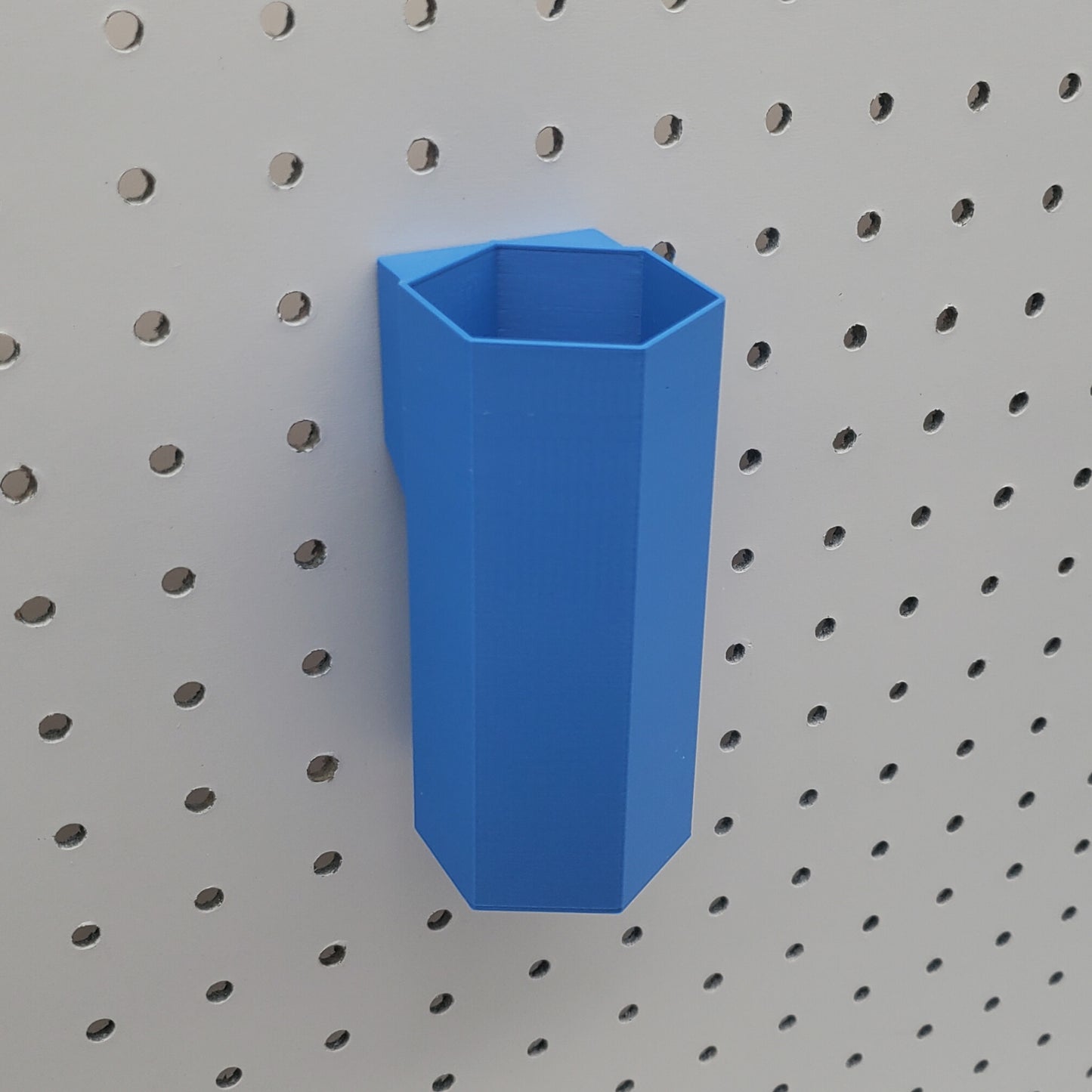 Hexagon Tall Storage Bin | 1/4" Pegboard Compatible