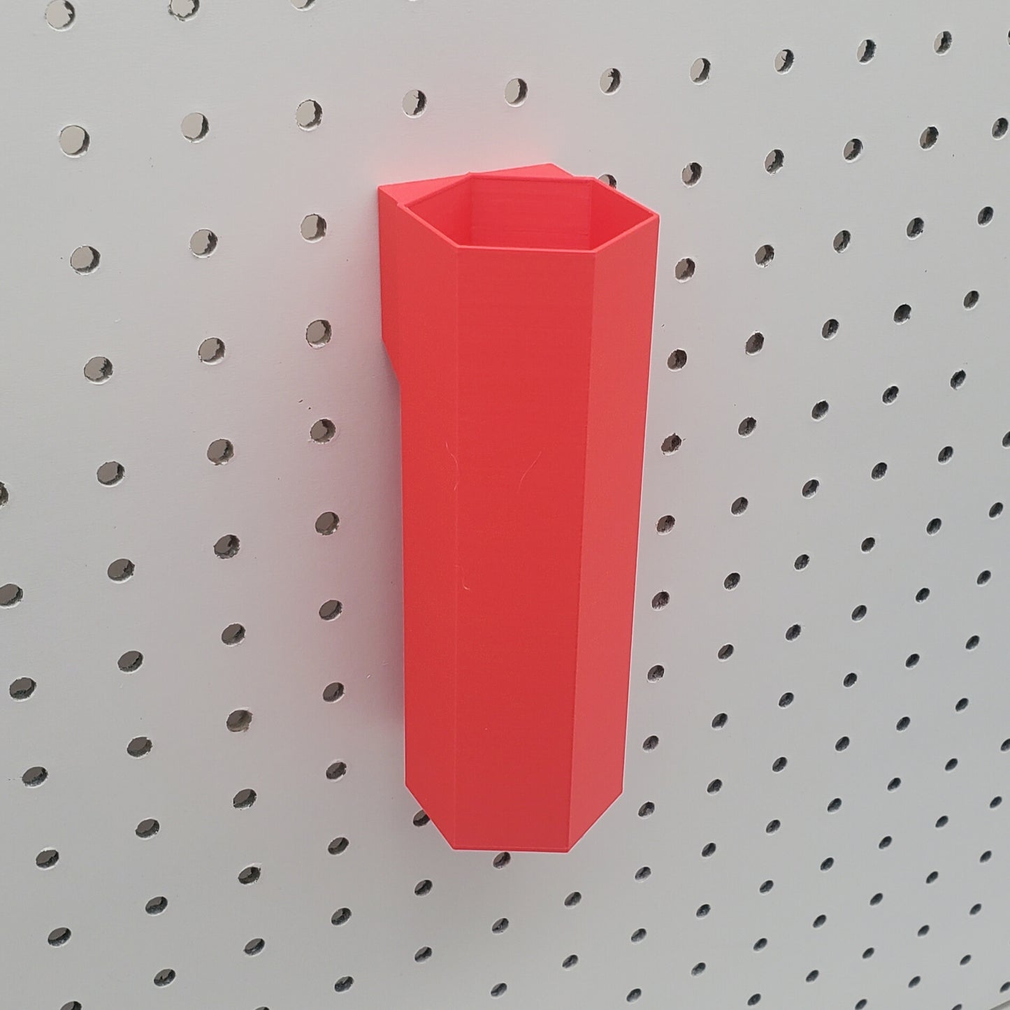 Hexagon Tall Storage Bin | 1/4" Pegboard Compatible