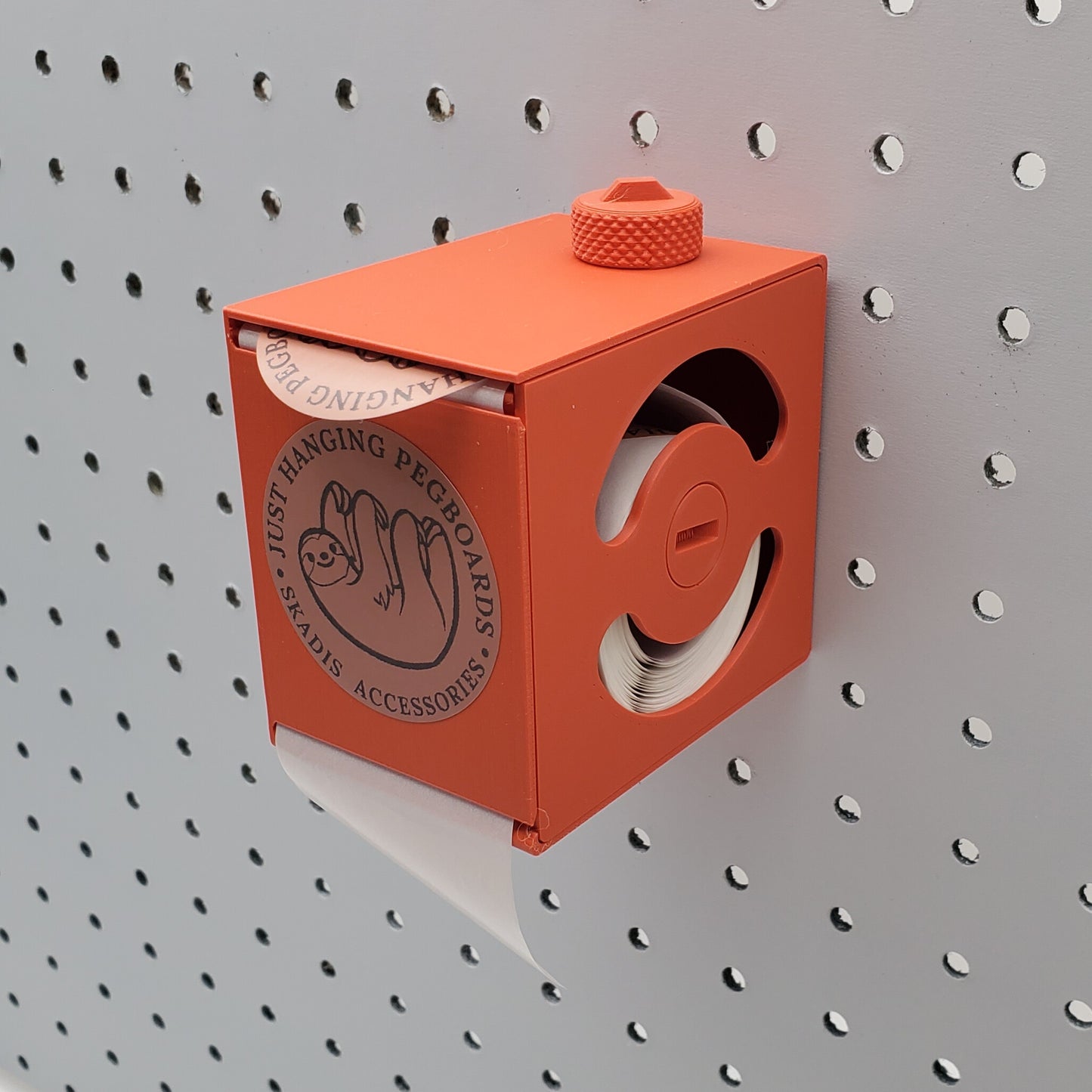 Sticker/Label Dispenser | 1/4" Pegboard Compatible