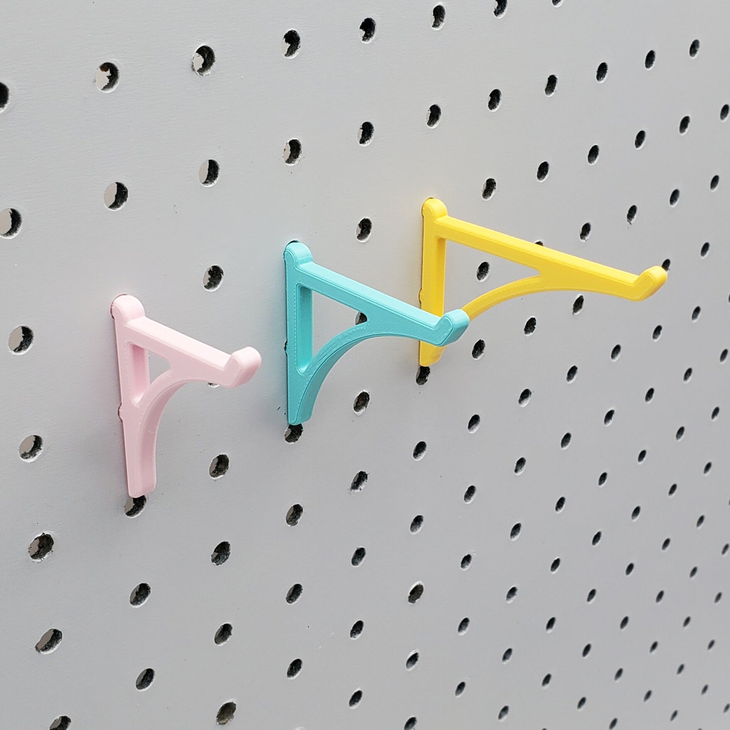 Platform Hooks | 1/4" Pegboard Compatible | Three Sizes