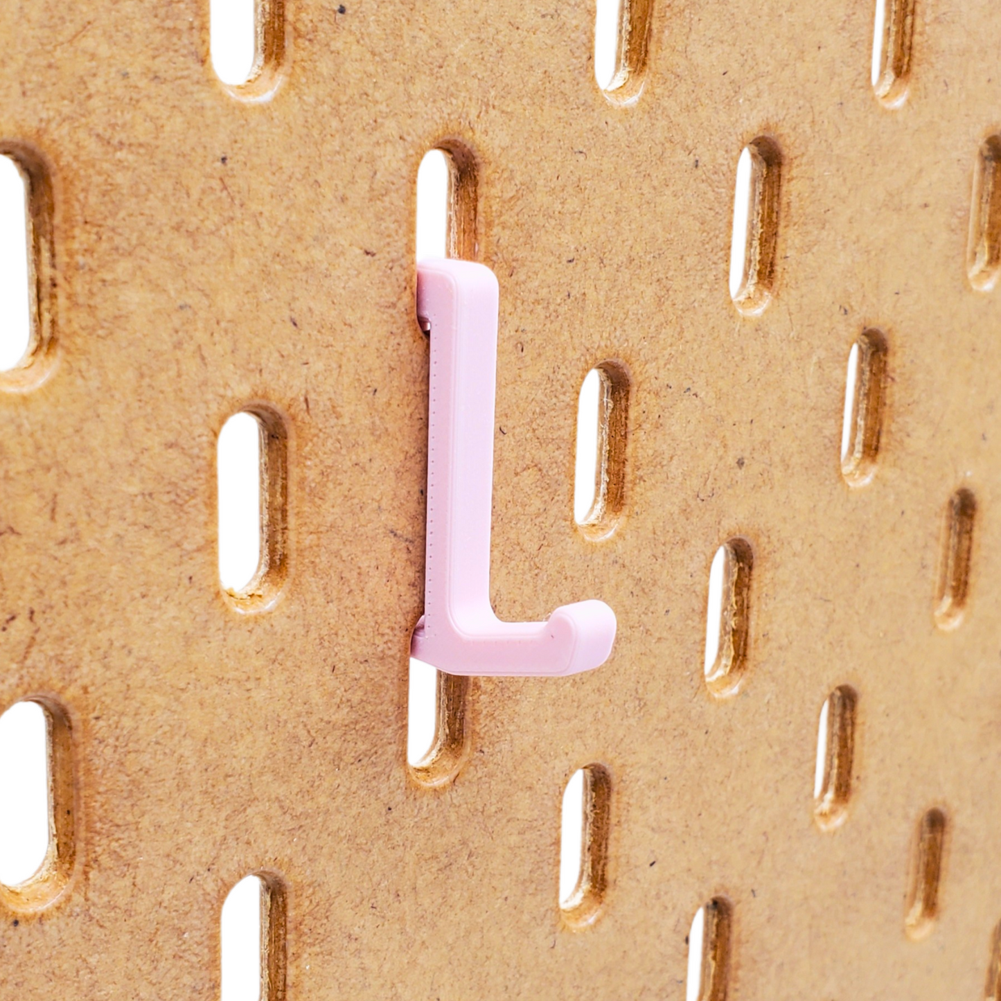 Light Pink hook compatible with IKEA SKADIS Pegboard