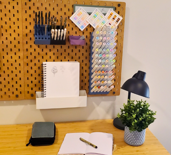 How a Skådis Pegboard Transformed an Artist’s Creative Space