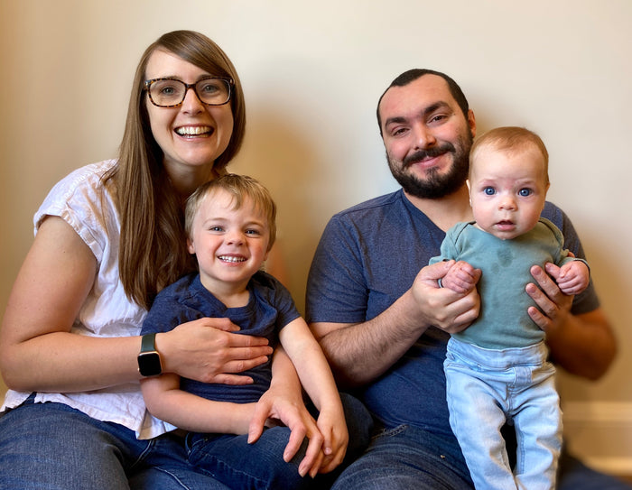 Just Hanging Team, Alex, Abby, toddler, and baby