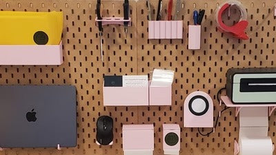 Small Business Shipping Station: How to Get Organized with a Pegboard