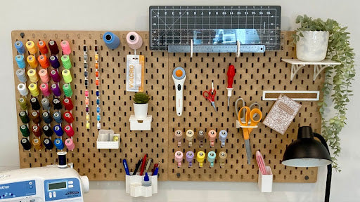 Sewing Organization Pegboard