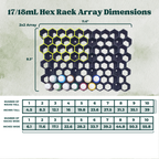 17/18mL Hex Wall Storage