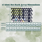 17/18mL Hex Wall Storage