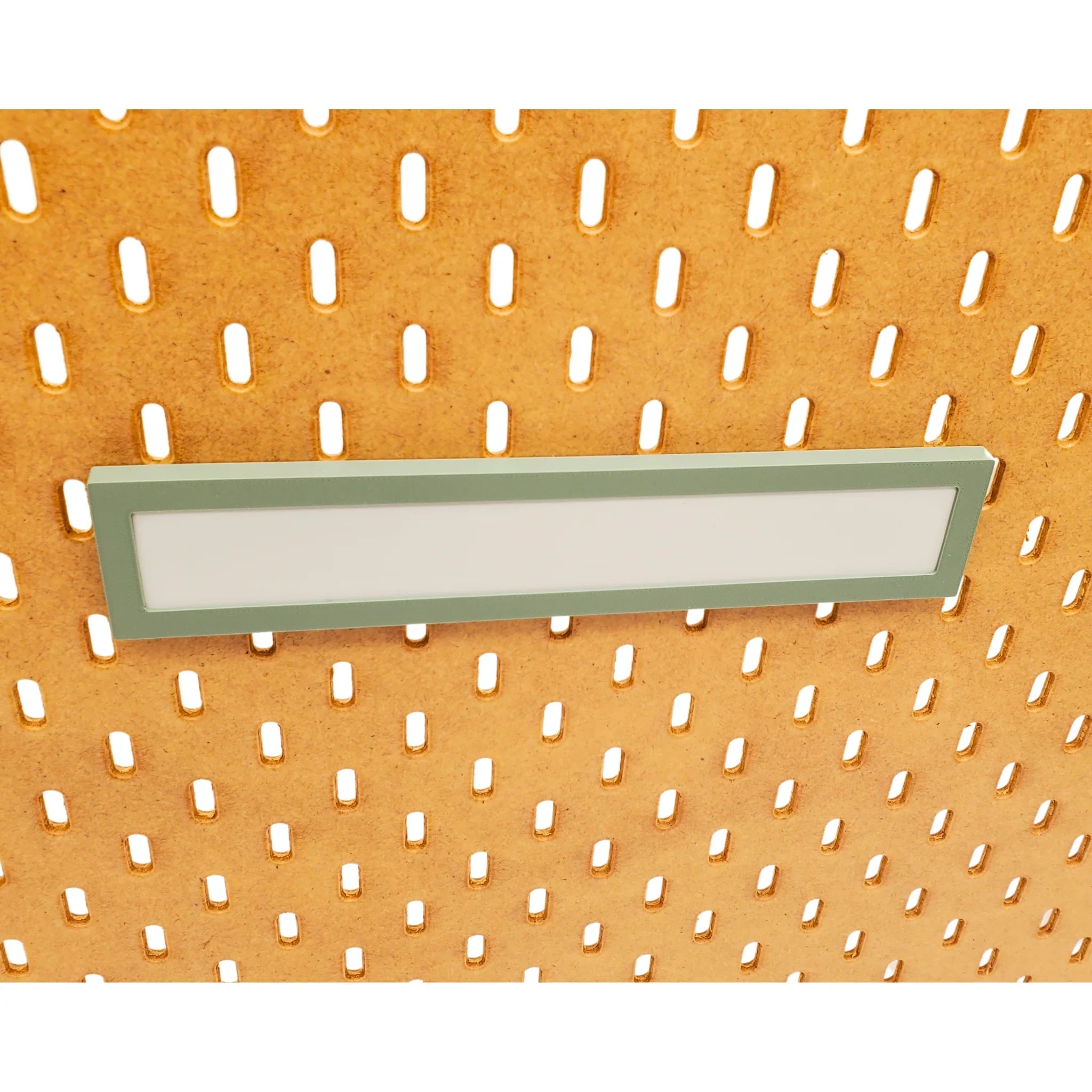 Magnet Board in Muted Green on an IKEA SKADIS pegboard with no magnets.