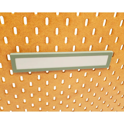 Magnet Board in Muted Green on an IKEA SKADIS pegboard with no magnets.
