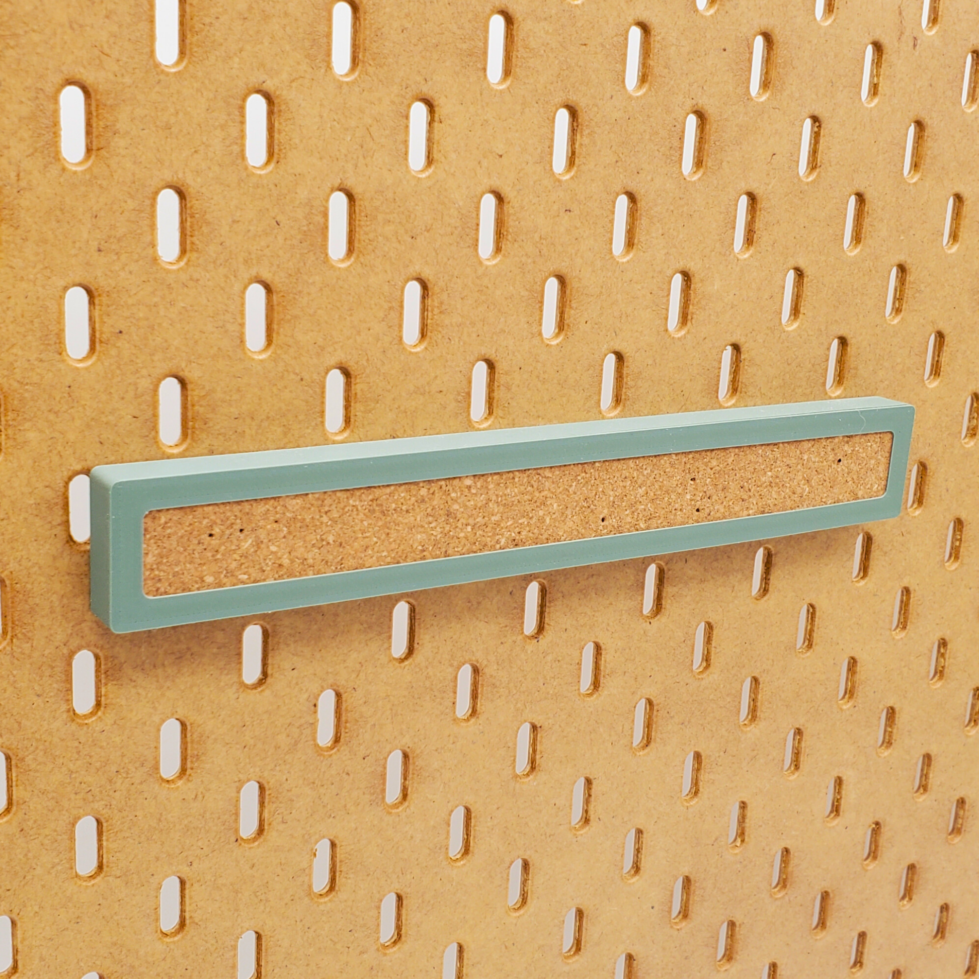 Large Cork Board in Muted Green