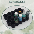 2oz Craft Paint Hex Wall Storage