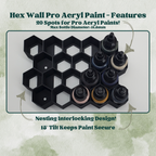 Pro Acryl Hex Wall Storage