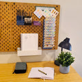 Ohuhu Marker Storage in Charcoal Black on IKEA SKADIS pegboard.