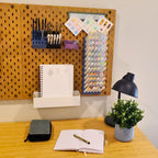 Ohuhu Marker Storage in Charcoal Black on IKEA SKADIS pegboard.