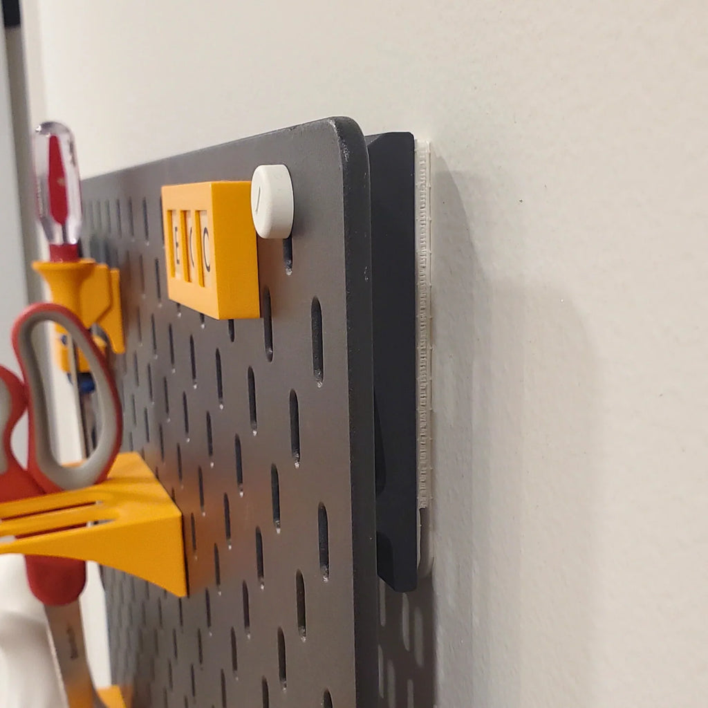 4 Pack Command Strip Mounting Hardware for IKEA SKADIS Pegboard
