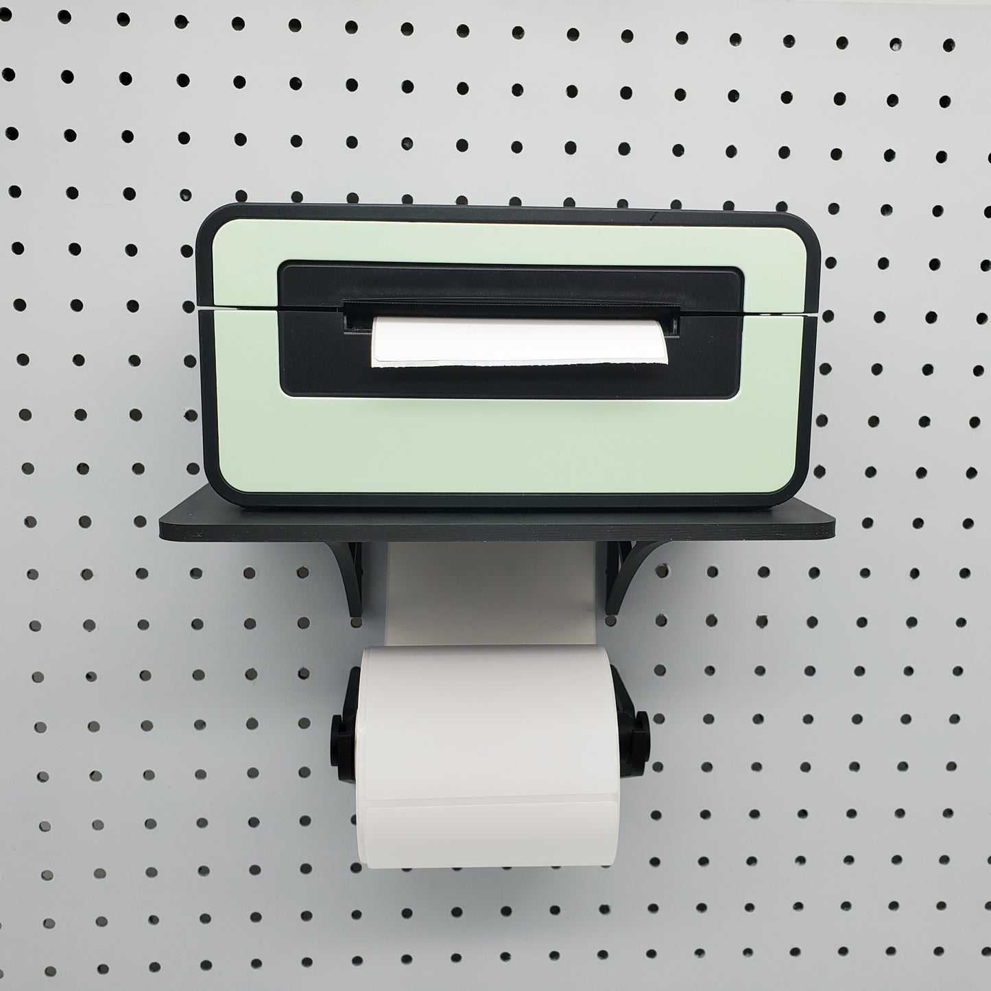 Thermal Label Printer Shelf | Optional Label Fan-Fold or Roll Holder | 1/4" Compatible