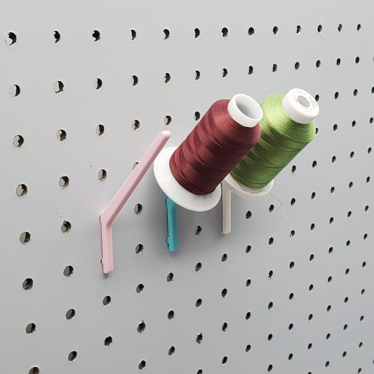 10pack 3" Angle Spool Hook | 1/4" Pegboard