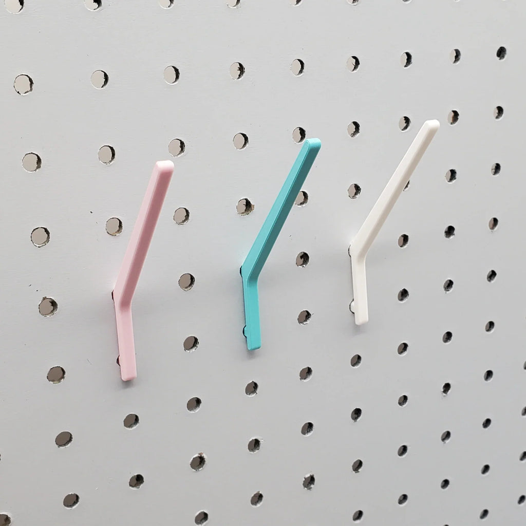 Angled Spool Hooks (Pack of 10), 1/4", 3 inch for pegboard — view 3