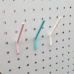 Angled Spool Hooks (Pack of 10), 1/4", 3 inch for pegboard — view 3