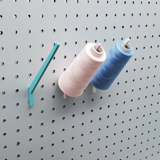 Large 5" Angle Spool Hook | 1/4" Pegboard