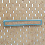 Large Corkboard Strip in Muted Green on IKEA SKADIS pegboard.