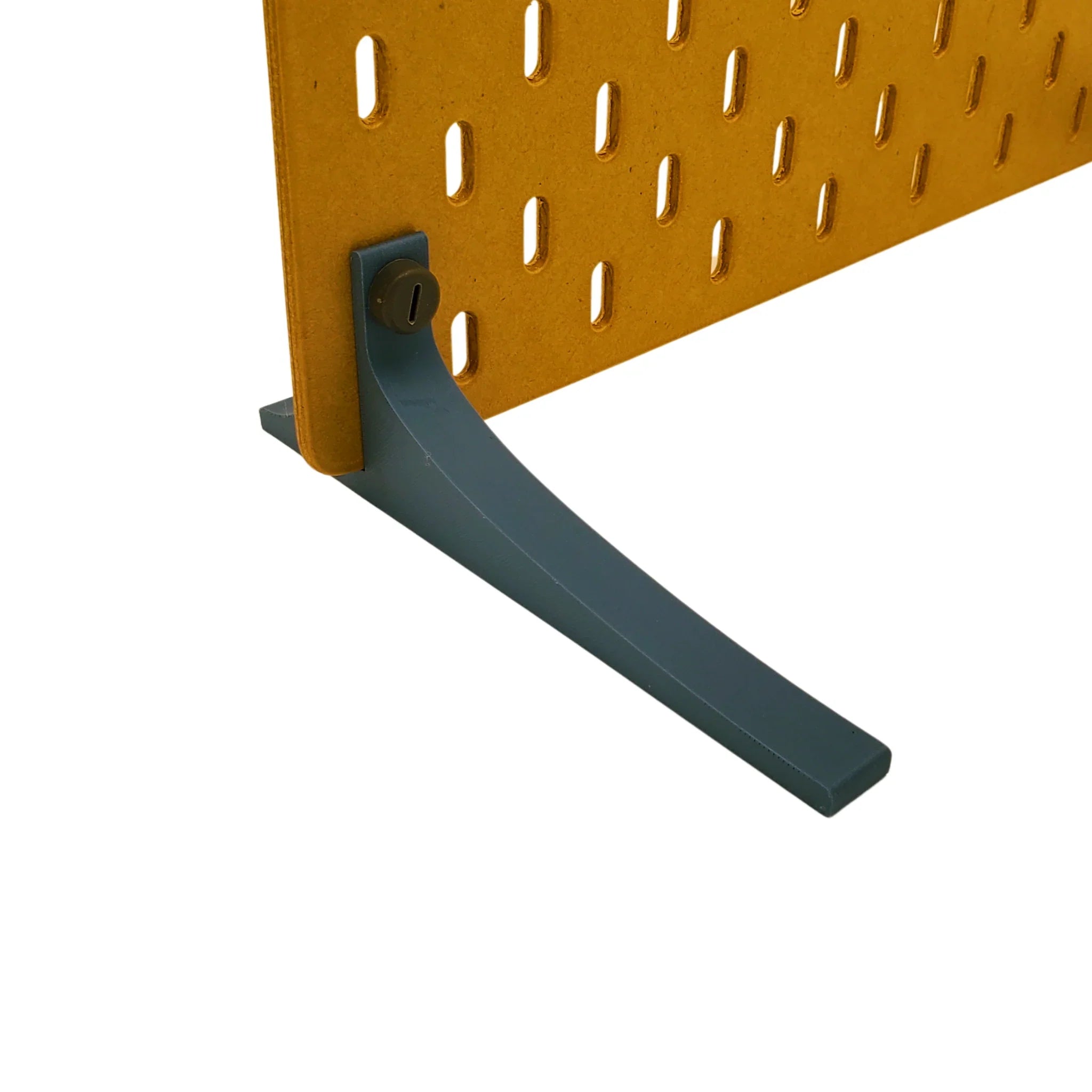 Long Legs Tabletop Stand for IKEA SKADIS pegboard in Gray.
