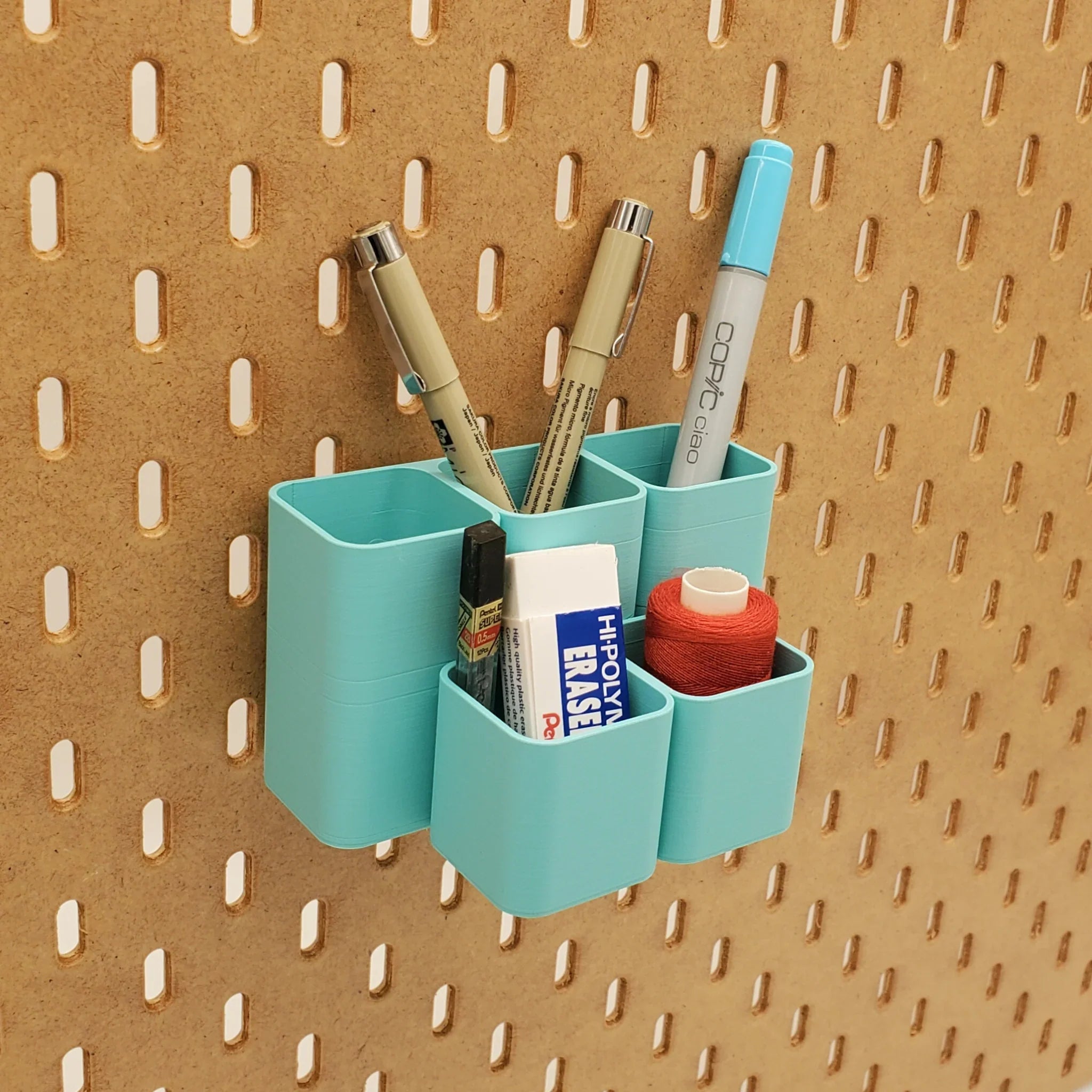 Tiered Pen and Pencil Organizer, SKADIS, Square, Short — view 3