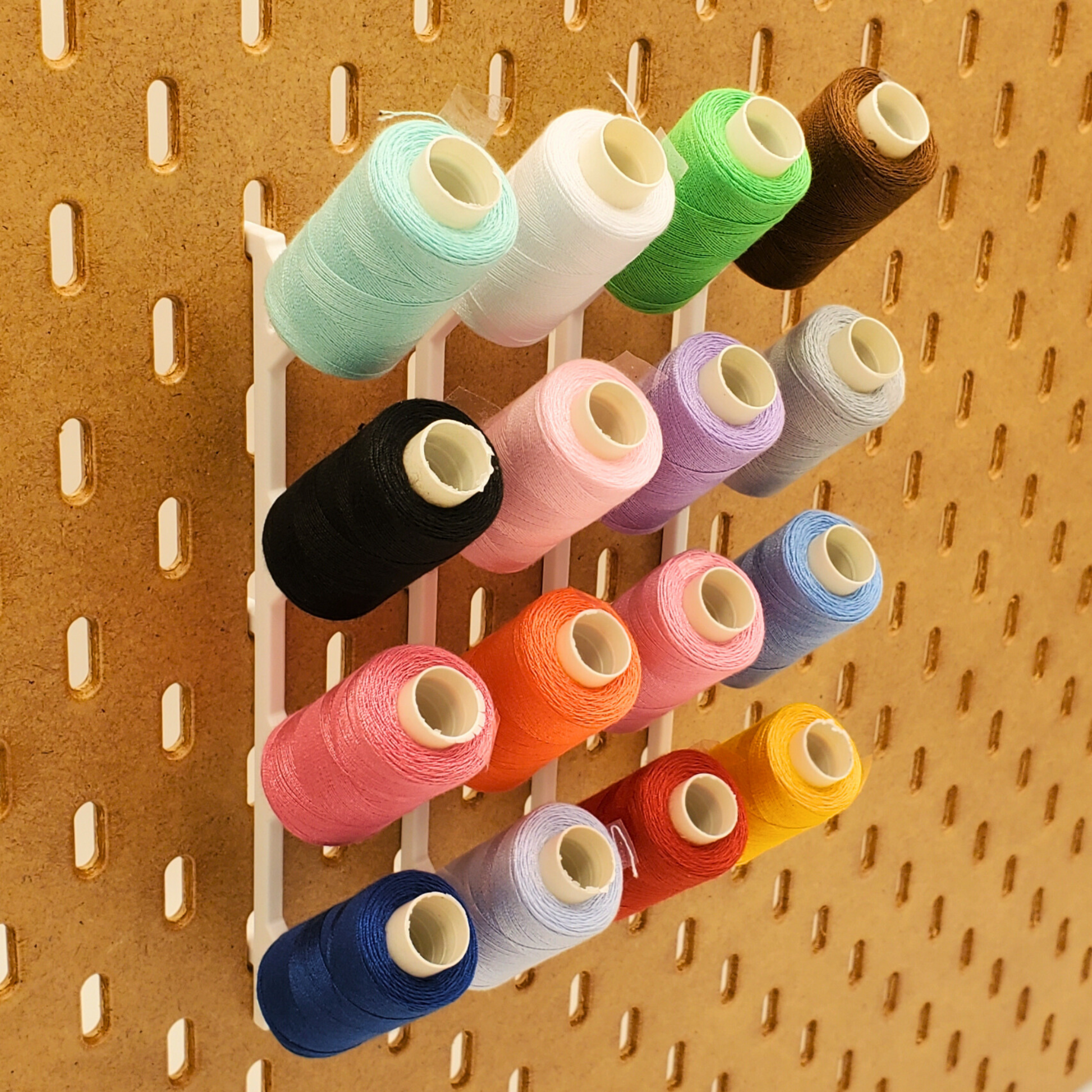 Four 4 Spot thread holders for Ikea SKADIS