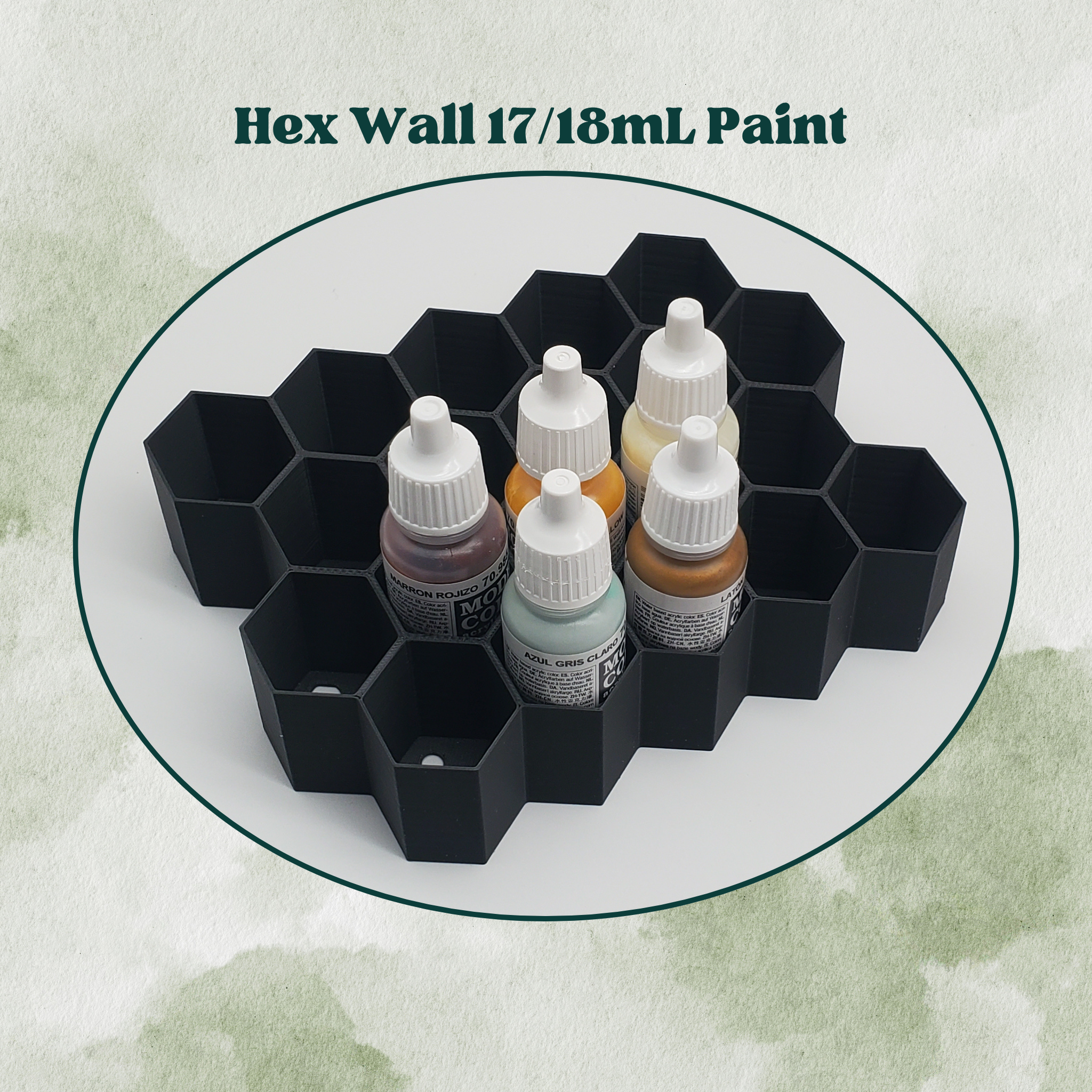 17/18mL Hex Wall Storage