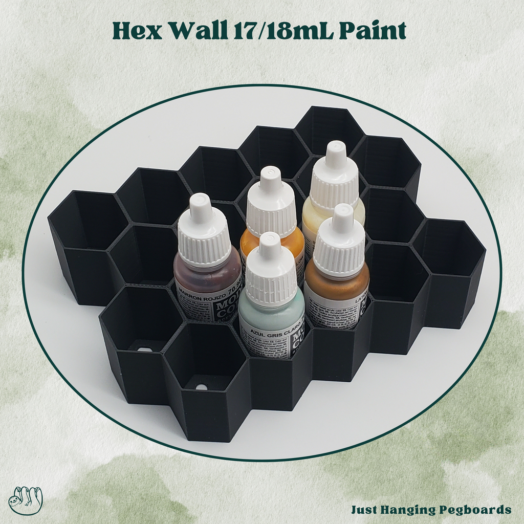 17/18mL Hex Wall Storage