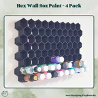 2oz Craft Paint Hex Wall Storage