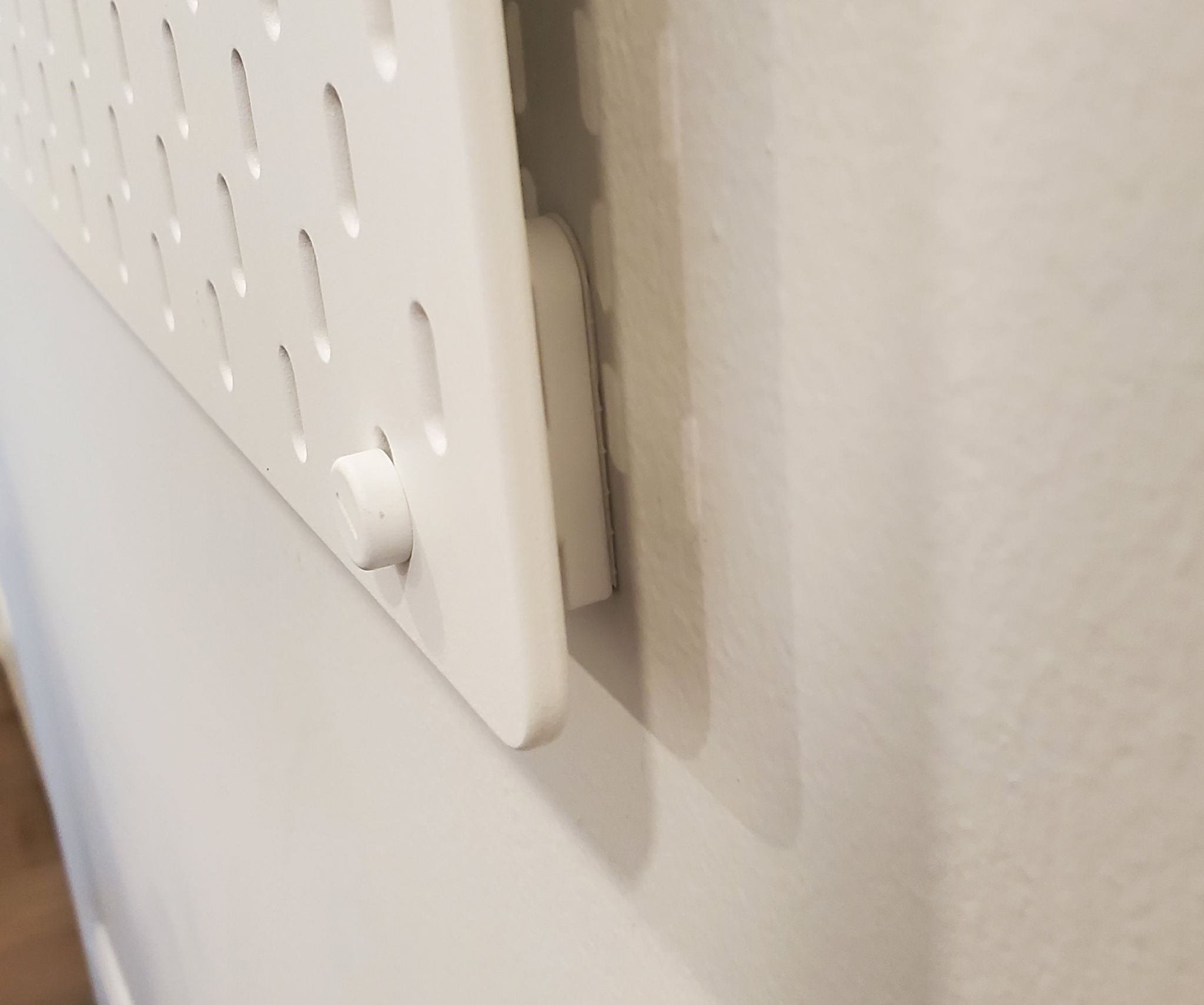 Lower Support Hardware with Command Strips for IKEA SKADIS