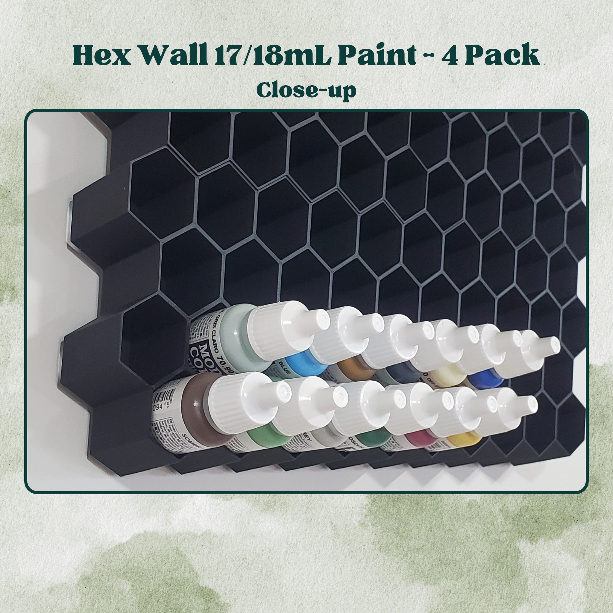 17/18mL Hex Wall Storage