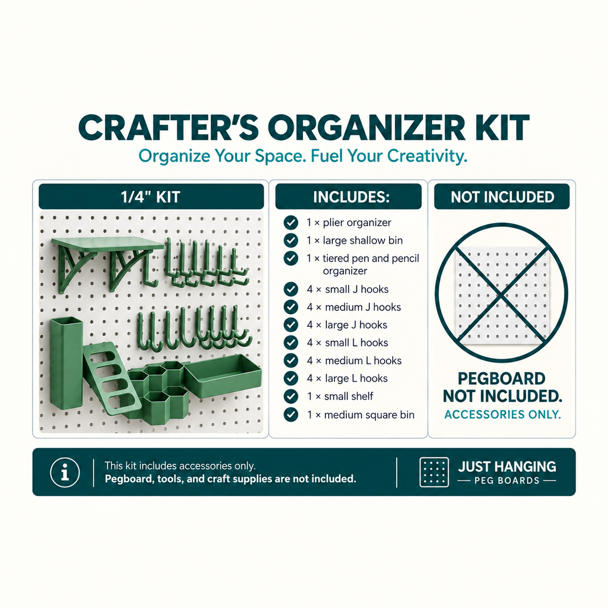 Crafter's Organizer Kit, 1/4"
