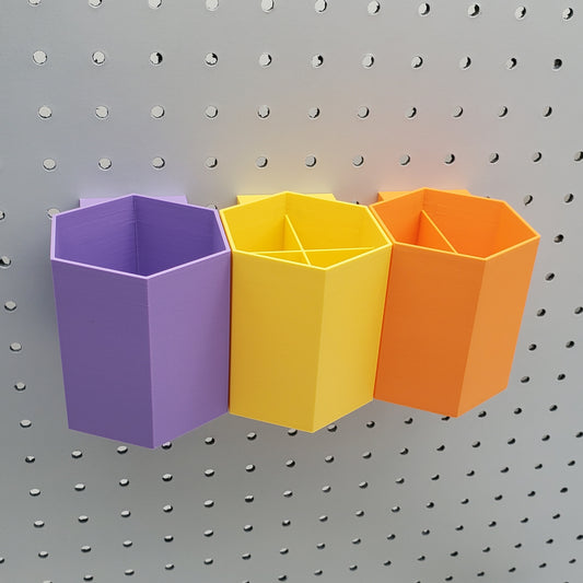 Brush-Pot, Pencil Cup Organization | Hexagon Holder | 1/4"