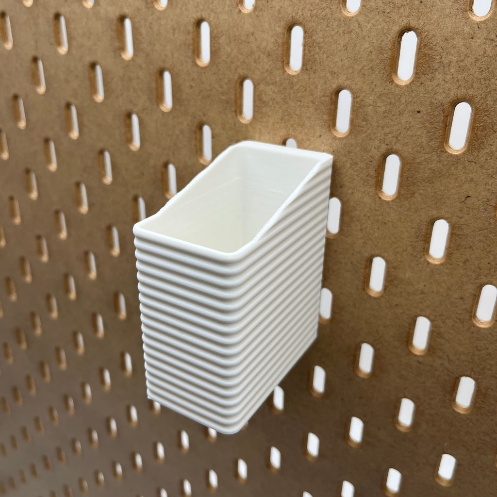 Striped Pegboard Bins