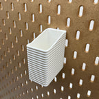 Striped Pegboard Bins