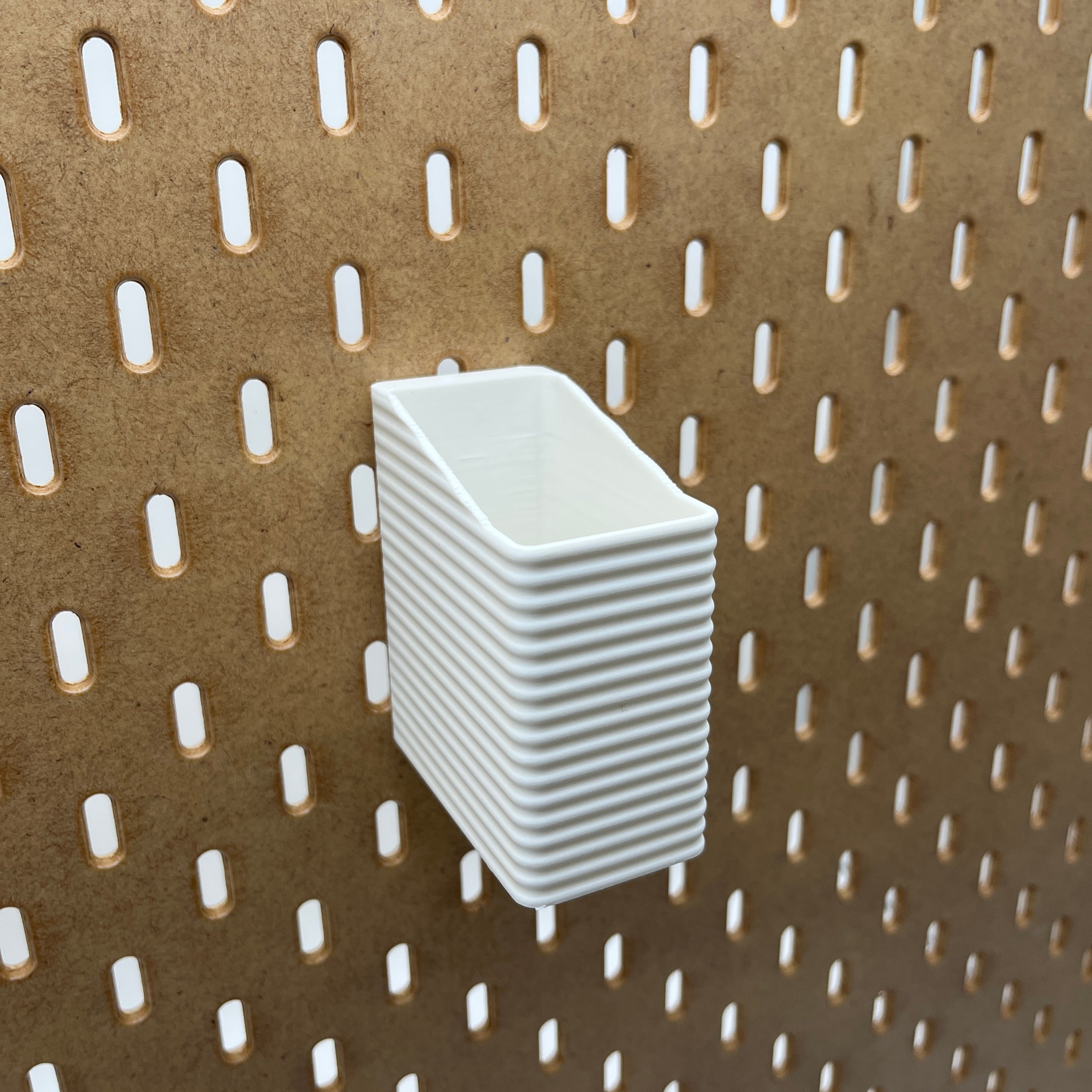 Striped Pegboard Bins, SKADIS, Tall, W:40mm — view 3