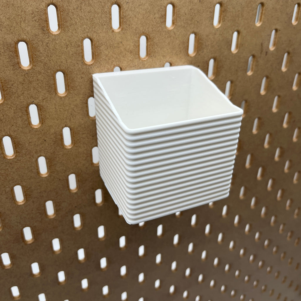 Striped Pegboard Bins, SKADIS, Tall, W:80mm — view 3