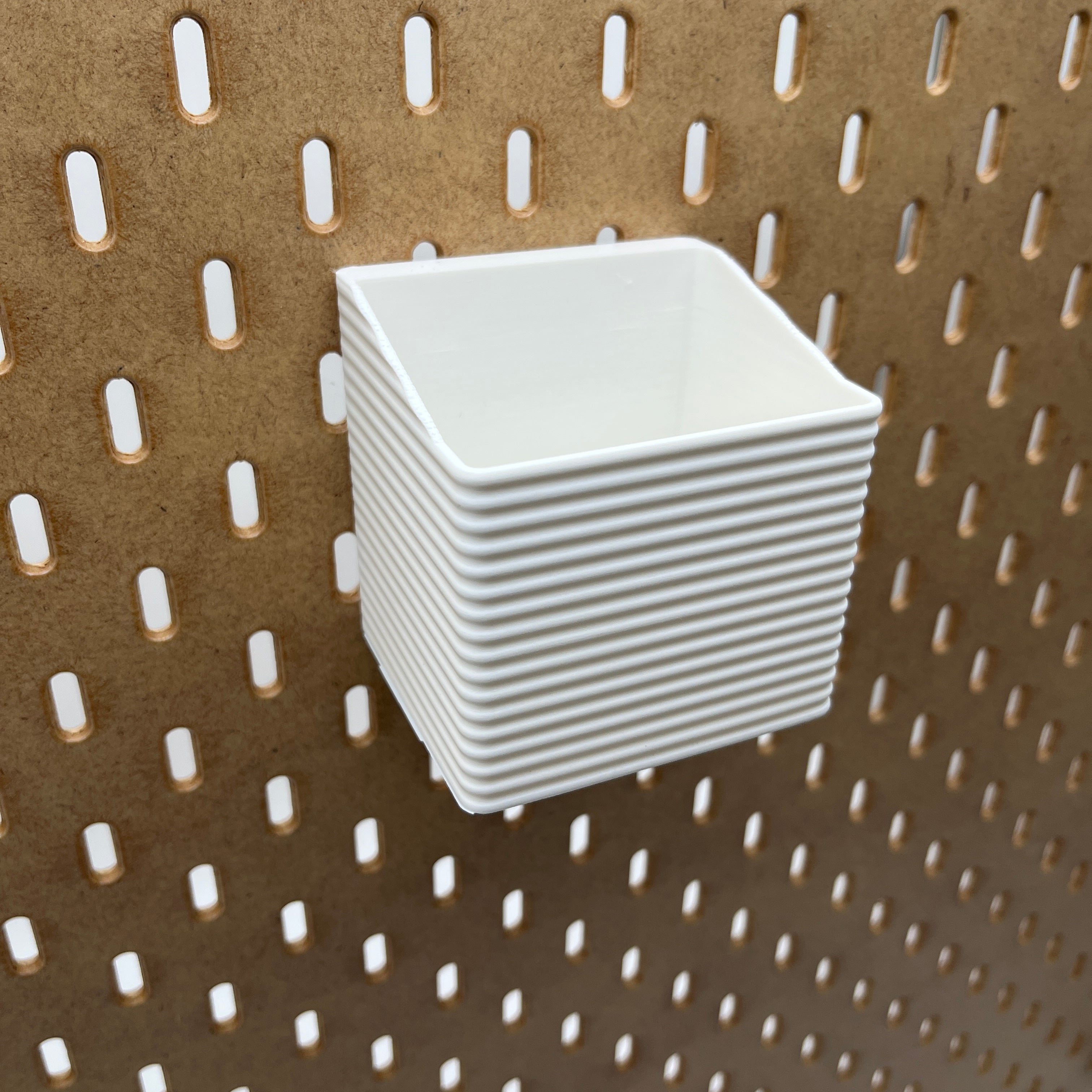 Striped Pegboard Bins, SKADIS, Tall, W:80mm — view 3