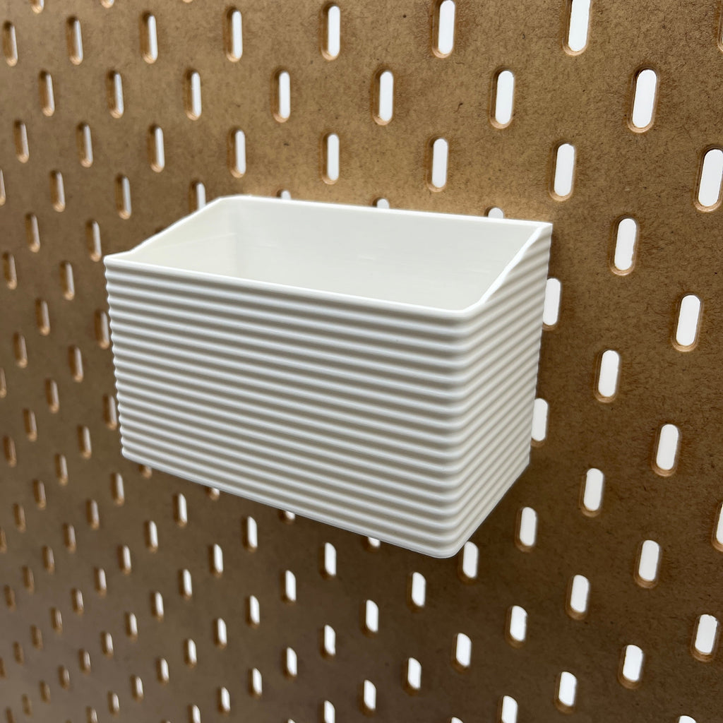 Striped Pegboard Bins, SKADIS, Tall, W:120mm — view 3