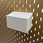 Striped Pegboard Bins, SKADIS, Tall, W:120mm — view 3