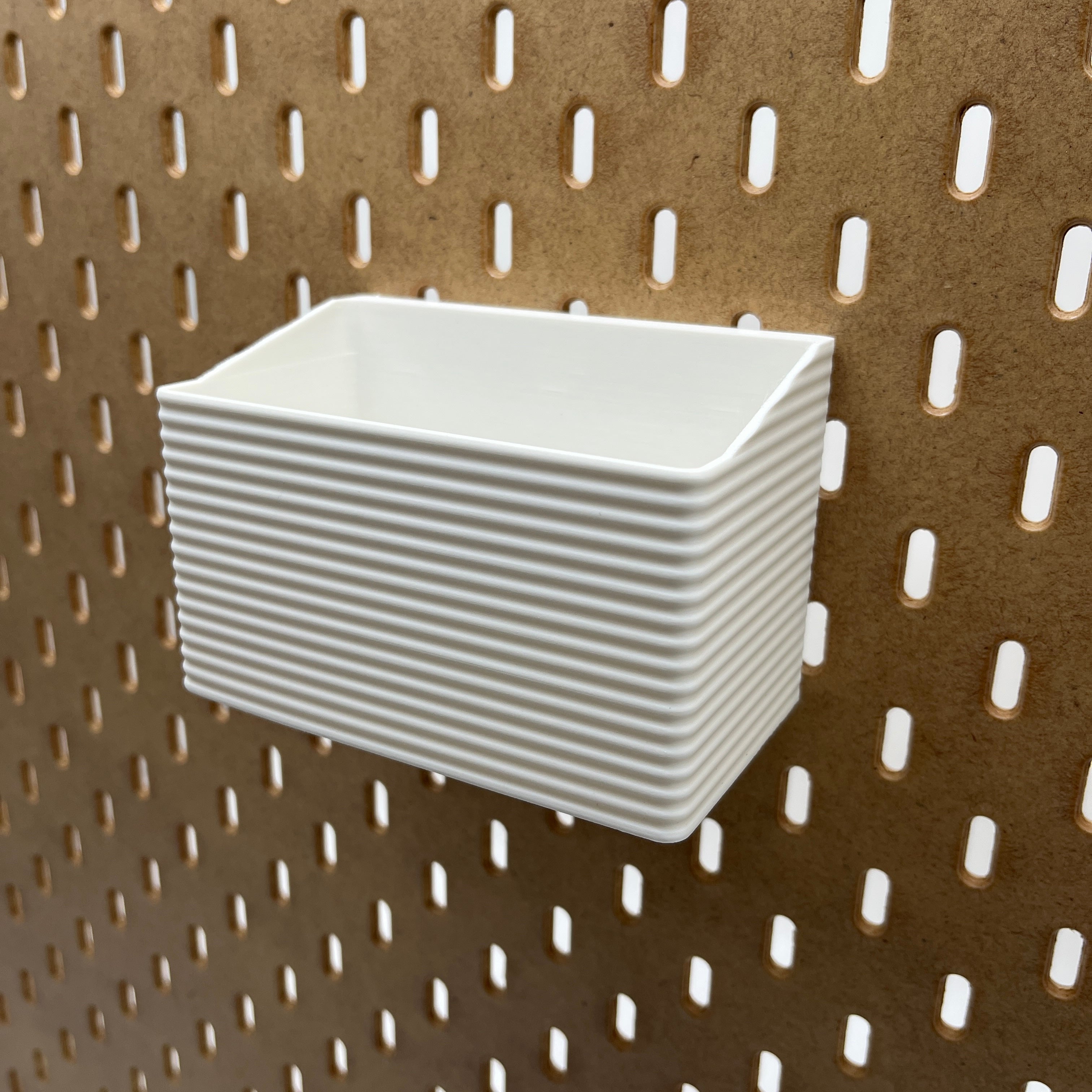 Striped Pegboard Bins, SKADIS, Tall, W:120mm — view 3